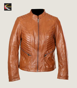 Chaquetas de cuero para mujer, venta al por mayor, producción a granel, suministro de fábrica, moda duradera - Product Image 1