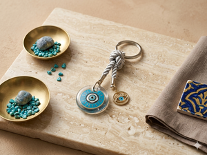 Luxury Mother's Day Spa <b>Gift</b> Set Personalized Organic Cotton Pestemal Natural Soap Evil Eye Keychain Premium Handmade Diverse - Product Image 5