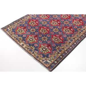 พรมวินเทจตุรกี ขนาด 4.1x10 ฟุต ลายตารางสีแดง - Product Image 2