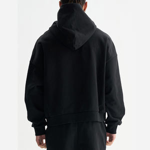 Boxy เสื้อฮู้ดผู้ชายแบบสวมหัวมีฮู้ด420gsm ผ้าฝ้าย100% เสื้อมีฮู้ดแบบเรียบกำหนดเองเฮฟวี่เวทสตรีทแวร์ - Product Image 2