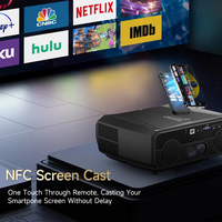 Proyector Inteligente con Google TV, Internet Integrado, LCD Portátil, Cubierta de Lente Eléctrica, 19000 Lúmenes, Compatible con 4K, Enfoque Automático TOF, Altavoces de 40W