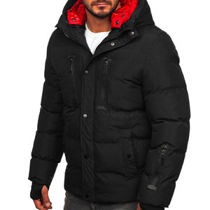 Chaqueta acolchada de invierno de lino de alta calidad, chaqueta acolchada cálida para exteriores de invierno, cremallera lisa, diseño de burbujas, carcasa de lino, tamaño estándar - Product Image 3