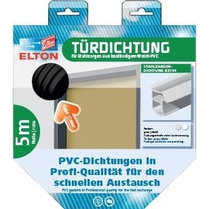 DIY Draft <b>Stopper</b> K2154 5m White W-PVC Plug-in Door Seal Blank - Product Image 3