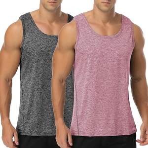 Débardeurs athlétiques de qualité professionnelle T-shirts sans manches décontractés pour Gym Fitness musculation entraînement musculaire tricoté tendance - Product Image 1