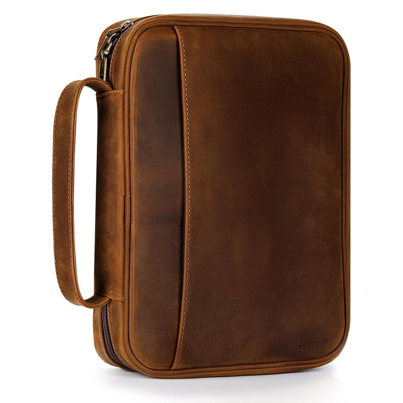 Genuine Leather Bible Cover Cowhide Bible
