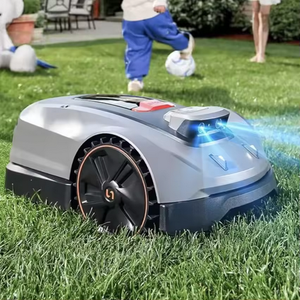Tondeuse robot industrielle DIY 190cc 2 temps, châssis en acier, couple élevé, autopropulsée, application intelligente, navigation IA RTK, capacité 300L pour herbe - Product Image 1