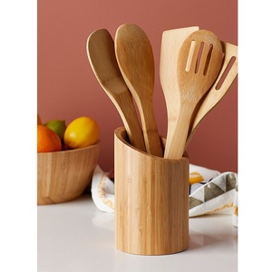 Cuchara de madera artesanal con mango de ágata Herramienta de cocina funcional y decorativa - Product Image 2