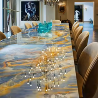 Dalles d'onyx de luxe Zenith durables, garantie 2 ans, design moderne pour carrelage de sol, hôtels, centres commerciaux, pierre naturelle, solutions de projets AE
