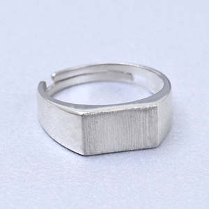 NOVAMART Fine Buy Premium 925 Pure Sterling <b>Silver</b> <b>Rings</b> for <b>Men</b> Boho Style Cluster Geometric Pattern Oval Cut Gemstone Inlay St - Product Image 2