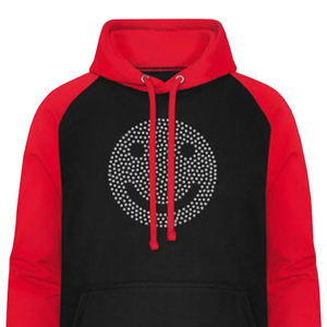 100% Cotton Pullover Hoodie Custom Diamond Rhinestone Plaid Pattern Eco-Friendly Pocket for Men Casual-wear Unisex Winter - Product Image 3