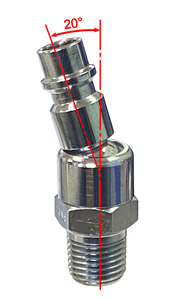 Enchufe giratorio de aire APLUS YY0003, accesorios de aire de conexión rápida de 1/4 pulgadas, tipo europeo - Product Image 6