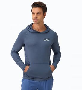 Sudadera con Capucha para Hombre, Otoño, Diseño Sólido, con Bolsillos, Cuello Redondo, Tallas Grandes - Product Image 1