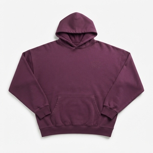 เสื้อฮู้ดดี้ทรงหลวมผ้าเฟรนช์เทอร์รี่เนื้อหนา GSM สูง ทรงโอเวอร์ไซส์ ใส่สบาย พิมพ์ลายดิจิทัล ผ้าฝ้าย 100% - Product Image 1
