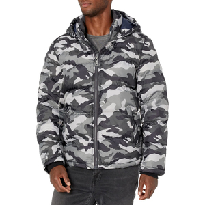 Custom Logo OEM Men's Winter Stand Collar Puffer Jacket 100% Polyester Outdoor Warm <b>Bubble</b> <b>Coats</b> Quilted Camo Colors Front - Product Image 2