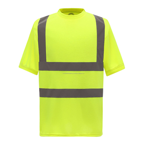 Good Quality Men's High Visibility Short Sleeve Reflective Safety <b>Hi</b> <b>Vis</b> <b>T</b> <b>Shirt</b> Work Polo <b>T</b> <b>Shirts</b> Breathable Durable <b>t</b> <b>Shirt</b> - Product Image 1