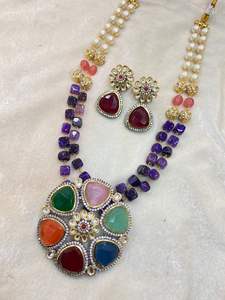 Indian Manufacturer's Kundan Choker Necklace Gold Plated Brass Wedding Parties Custom Shape Bride's Attire Bulk - Product Image 5