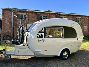 Achetez une nouvelle caravane de camping BareFoot Teardrop légère en alliage d'aluminium, pour 4 personnes, caravane de voyage moderne, charge utile maximale de 1001-2000 kg - Product Image 2