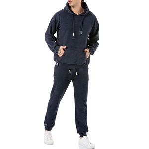Survêtement personnalisé en polaire baggy épais 100% coton pour sweat à capuche unisexe et pantalon de survêtement survêtement fabricant - Product Image 5