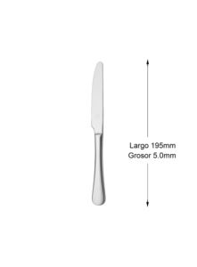 Couteau à fruits Mr.Spoon Serie Liso 195 mm en acier inoxydable 13/0, manche monobloc, compatible lave-vaisselle, idéal pour la maison, les restaurants et les hôtels - Product Image 2