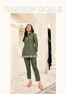 Derniers vêtements indiens et pakistanais en organza de soie pure viscose pour femmes avec pantalon et intérieur avec poche - Product Image 3