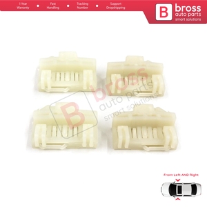 ชุดซ่อมตัวปรับกระจกหน้าต่าง 4 ชิ้น รุ่น V1BWR46+V1BWR47 สำหรับประตูหน้ารถยนต์ Grand Am Sunfire ปี 1995-2005 Alero Cutlass MK6 Cavali - Product Image 3