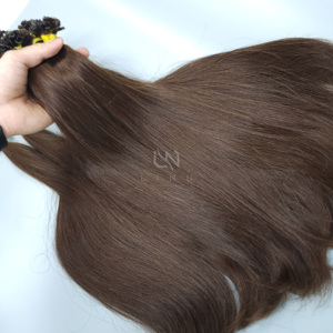 Usine en gros 100% cheveux humains vietnamiens cuticule saine cheveux alignés pointe plate Extensions de cheveux génie trame - Product Image 2