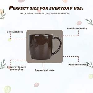 Tasse en céramique artisanale, look élégant pour les boissons quotidiennes à bas prix, tasse en céramique simple pour un usage domestique, idéale pour les boissons chaudes - Product Image 4