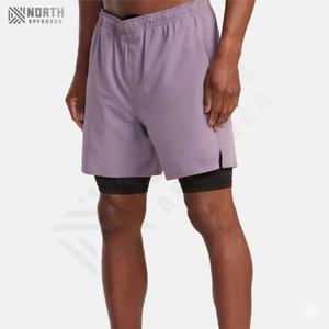Shorts de sport pour hommes de haute qualité, séchage rapide, collants de compression personnalisés pour l'entraînement, style décontracté, écologiques, prix de gros pour hommes - Product Image 3