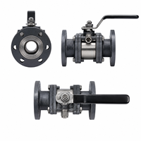 Vanne à boisseau sphérique flottante Q41F PN25 à bride avec siège en PTFE pour pipeline, vanne à boisseau sphérique industrielle à bride, contrôle de débit de pipeline