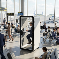 Cabine téléphonique insonorisée haute densité pour bureau, espace privé pour réunions et appels, salle silencieuse avec design modulaire
