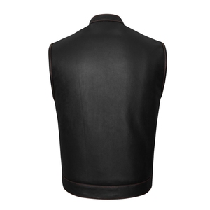 Ropa Exterior de Verano para Hombre, Casual, Transpirable, a la Moda, Nueva Llegada, de Cuero Genuino y Lona, Estilo Urbano - Product Image 3