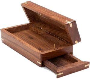 Solid Wood Jewelry <b>Box</b> Multi-layer <b>Lock</b> Antique Chinese Style <b>Wooden</b> Jewelry Storage <b>Box</b> - Product Image 4