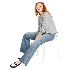 Primavera Otoño Invierno cuello redondo transpirable manga larga Casual moda Crop Tops transpirable Sudadera Mujer recortada pulóveres - Product Image 6