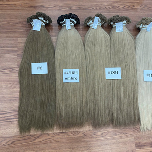 Thanh An Factory Grand stock Produits capillaires à cuticules alignées Extensions de cheveux humains à pointe plate Extensions de cheveux européens - Product Image 2