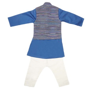 Traje Shalwar con Chaleco para Niños - Azul Rey - Product Image 6