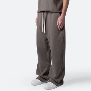 Pantalon de survêtement baggy personnalisé pour hommes, délavé à l'acide, pantalon de survêtement personnalisé lourd 100% coton pour hommes - Product Image 2