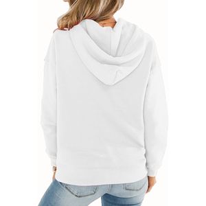 Venta al por mayor liso de alta calidad de las mujeres sudaderas con capucha en blanco peso pesado camisa de lana logotipo personalizado Mujeres Sudaderas con capucha Venta caliente mejor diseño - Product Image 2