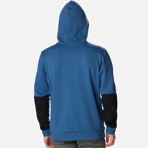 Vente en gros Sweat à capuche pour homme de qualité supérieure Streetwear Color Block Hoodies pour homme avec poche avant noire Nouveau style personnalisé - Product Image 2
