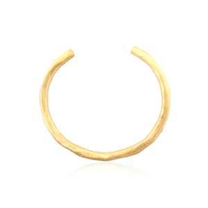 Joyería Lisa personalizada latón metal acabado mate chapado en oro pulsera abierta ajustable ropa de fiesta de boda para joyería unisex - Product Image 3