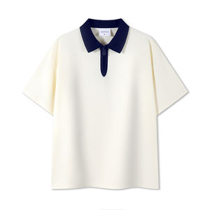 Polos deportivos para hombre 240GSM al por mayor con logotipo personalizado, camisetas sólidas con colores a juego - Product Image 6