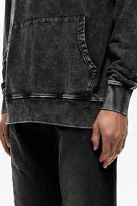 Fabricant de sweats à capuche streetwear OEM - Sweat à capuche surdimensionné en coton délavé à l'acide et à ourlet brut personnalisé, style hip-hop - Product Image 5