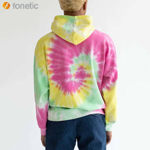 เสื้อฮู้ดดี้ลายไทไดสำหรับฤดูหนาว แบบสั่งทำพิเศษสำหรับผู้ชาย ป้องกันลม ทรงโอเวอร์ไซส์ คุณภาพสูง จำนวนมาก - Product Image 4