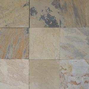 Carreaux d'ardoise d'automne indien de haute qualité pour sol mural Pierre de surface fendue décorative durable Pierres de décoration de conception traditionnelle - Product Image 1