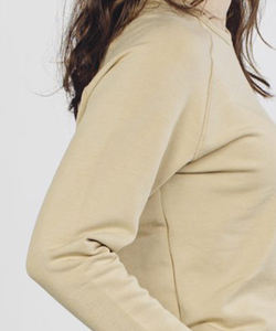 Sudadera deportiva de Color sólido para mujer, venta al por mayor, informal, suelta, cuello redondo, manga larga, Jersey acanalado, frente de invierno - Product Image 4