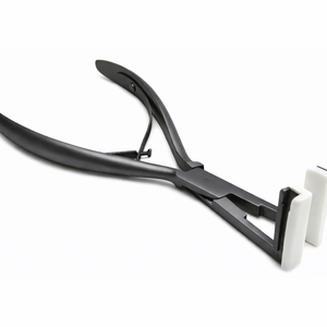 Pinzas para Extensiones de Cabello con Cinta Adhesiva, Herramienta de Sellado de Punta Plana de Acero Inoxidable con Almohadillas de Silicona para una Instalación y Remoción Seguras - Product Image 3