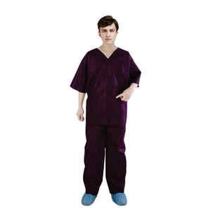 Uniforme Quirúrgico de Satén Transpirable y Antiarrugas, Lavable, para Hospital, Unisex - Product Image 3