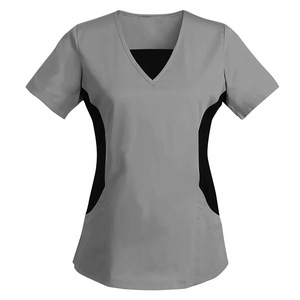 Top ventes OEM, vente en gros, design personnalisé, uniforme d'hôpital pour femmes, hauts de gommage pour soins infirmiers, ensemble de gommage aux figues, haut tunique pour soins infirmiers - Product Image 6