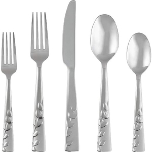 Top Grade Wholesale Hotel Wedding Flatware Custom Design Rose <b>Gold</b> Polished With White Printed Stainless Steel Cutlery - Product Image 6