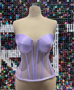 Corsé Vintage Sexy de Talla Grande para Mujer, Top Moldeador de Cuerpo sin Costuras, Moderno Bordado - Product Image 2