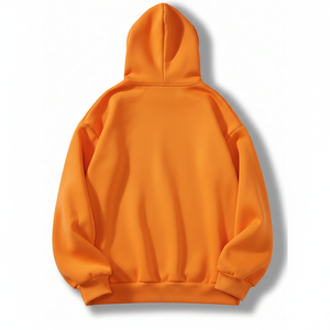 Sweat à capuche polaire imperméable personnalisé – Sweat-shirt unisexe à capuche uni avec broderie 3D pour impression et vente en gros - Product Image 3